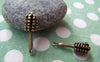 Accessories - Antique Bronze Brush Charms 7x22mm Set Of 10 Pcs A4787