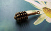 Accessories - Antique Bronze Brush Charms 7x22mm Set Of 10 Pcs A4787