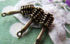 Accessories - Antique Bronze Brush Charms 7x22mm Set Of 10 Pcs A4787