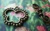 Accessories - Antique Bronze Butterfly Toggle Clasps Set Of 10 A229