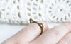 Accessories - Antique Bronze Cat Ear Ring Charms Pendants Set Of 20 A8348
