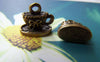 Accessories - Antique Bronze Cherry Tea Set Tea Cup Charms 12x13mm Set Of 20 Pcs A3248