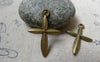 Accessories - Antique Bronze Cross Charms 19x28mm Set Of 20 Pcs A5993