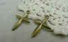 Accessories - Antique Bronze Cross Charms 19x28mm Set Of 20 Pcs A5993