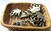 Accessories - Antique Bronze Crown Charms Double Sided 10x12mm Set Of 20 Pcs A769