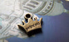 Accessories - Antique Bronze Crown Charms Double Sided 10x12mm Set Of 20 Pcs A769