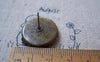 Accessories - Antique Bronze Crown Ear Stud Earring Posts Bezel Match 20mm Cabochon Set Of 10 Pcs A5039