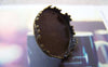 Accessories - Antique Bronze Crown Ear Stud Earring Posts Bezel Match 20mm Cabochon Set Of 10 Pcs A5039