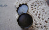 Accessories - Antique Bronze Crown Ear Stud Earring Posts Bezel Match 20mm Cabochon Set Of 10 Pcs A5039