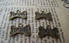 Accessories - Antique Bronze Flat Dog Bone Charms 11x16mm Set Of 10 Pcs A1210