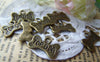 Accessories - Antique Bronze Flat Dog Bone Charms 11x16mm Set Of 10 Pcs A1210