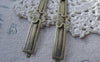 Accessories - Antique Bronze Wide Bobby Pin Flower Hair Clips 53mm Set Of 30 Pcs A7539