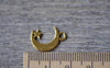 Accessories - Antique Gold Crescent Moon Star Charms 11x17mm Set Of 20 Pcs A7882