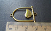 Accessories - Antique Gold Flat Bird Ring Cage Connector Charms 25x33mm Set Of 10 A3454
