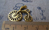 Accessories - Antique Gold Racing Bike Sports Bicycle Charms Pendants 24x24mm Set Of 10 Pcs A2682