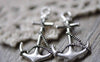 Accessories - Antique Silver Anchor Charms 19x33mm Set Of 10 Pcs A7897