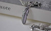 Accessories - Antique Silver Angel Feather Wing Kit Charms Set Of 10 A7895