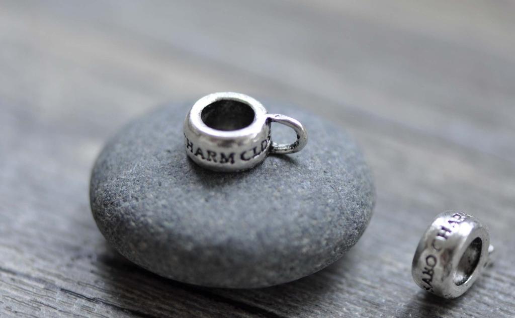Accessories - Antique Silver Bail Necklace Tube Charms 5x10mm Set Of 30 Pcs A7836