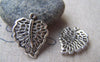 Accessories - Antique Silver Filigree Leaf Charms 18x21mm Set Of 20 Pcs A995