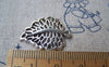 Accessories - Antique Silver Filigree Leaf Charms 18x21mm Set Of 20 Pcs A995