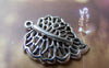 Accessories - Antique Silver Filigree Leaf Charms 18x21mm Set Of 20 Pcs A995
