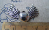 Accessories - Antique Silver Heart Wing Charms Flying Angel Pendants 27x37mm Set Of 6 Pcs A906