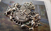 Accessories - Antique Silver Lion Badge Charms Pendants 38x45mm Set Of 2 Pcs A6212