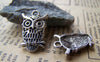 Accessories - Antique Silver Owl Charms 14x22mm Set Of 10 Pcs A1843