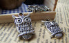 Accessories - Antique Silver Owl Charms 14x22mm Set Of 10 Pcs A1843