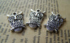 Accessories - Antique Silver Owl Charms 14x22mm Set Of 10 Pcs A1843