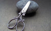 Accessories - Antique Silver Scissors Charms Barber Shop Victorian Scissors Pendants 25x60mm Set Of 10 Pcs A1644