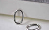 Accessories - Antique Silver Smooth Oval Link Rings 10x14mm Set Of 20 Pcs A7075