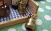 Accessories - Baby Bottle Pendants Antique Bronze 3D Charms 11x19mm Set Of 6 Pcs A3246