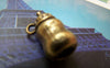 Accessories - Baby Bottle Pendants Antique Bronze 3D Charms 11x19mm Set Of 6 Pcs A3246