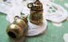 Accessories - Baby Bottle Pendants Antique Bronze 3D Charms 11x19mm Set Of 6 Pcs A3246