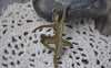 Accessories - Ballet Dancer Pendants Antique Bronze Girl Blank Charms 35x63mm Set Of 10 Pcs A7817