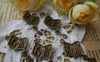 Accessories - Barber Case Pendants Antique Bronze Hairdresser Dangle Charms 12x14mm Set Of 10 Pcs A1402