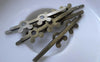 Accessories - Bear Bobby Pin Antique Bronze Fancy Hair Barrette Pinch Clips 45mm Set Of 10 Pcs A7545