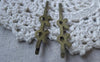 Accessories - Bear Bobby Pin Antique Bronze Fancy Hair Barrette Pinch Clips 45mm Set Of 10 Pcs A7545