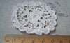 Accessories - Beige Color Lace Doily Round Lace Cotton Flower Embroidery 60mm Set Of 10 Pcs A3492
