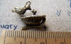 Accessories - Bird Nest Mother Bird Feeding Her Baby Charms Antique Bronze Pendant 18x20.5mm A270