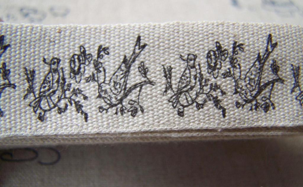 Accessories - Bird Ribbon For Hairbow Woven Label String Set Of 5.46 Yards (5 Meters) A2641