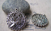 Accessories - Bird Ring Charms Antique Silver Filigree Floral Edge Swallow Pendants 25mm Set Of 10 Pcs A806