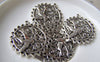 Accessories - Bird Ring Charms Antique Silver Filigree Floral Edge Swallow Pendants 25mm Set Of 10 Pcs A806