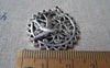 Accessories - Bird Ring Charms Antique Silver Filigree Floral Edge Swallow Pendants 25mm Set Of 10 Pcs A806