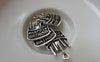Accessories - Birthday Cake Antique Silver Charms 15x19mm Set Of 20 Pcs A6695