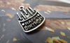 Accessories - Birthday Cake Antique Silver Charms 15x19mm Set Of 20 Pcs A6695