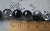 Accessories - Black Crackle Beads Crystal Glass Beads 12mm 33 Inches Strand (70 Pcs)  A3899