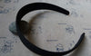 Accessories - Black Headband Matte Black Silk Covered Plasitc Hair Band 25mm Set Of 5 Pcs A5469