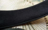 Accessories - Black Headband Matte Black Silk Covered Plasitc Hair Band 25mm Set Of 5 Pcs A5469
